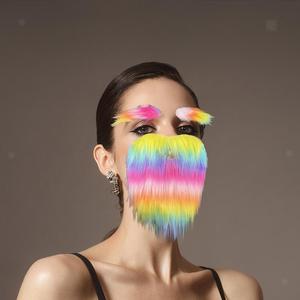 Custom Pride Regenboog Snorren Creatieve Lichtgewicht Kostuum Baard Voor Feest Ornament Decoratie, Lgbtq Feest - Product Image 6