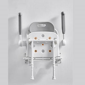 2022 New Design MUNIU Foldable Aluminum Alloy Shower <strong>Chair</strong> with 190KG Load Capacity 42.5-55cm Seat Height for <strong>Elderly</strong> - Product Image 3