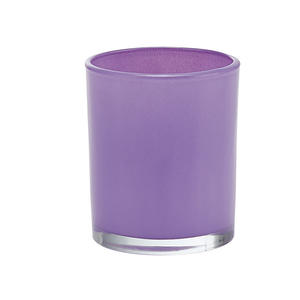 Vase à bougie en verre de haute qualité, moderne, 140 ml, 220 ml, 315 ml, couleur personnalisée verte, jaune, noire, avec couvercle - Product Image 5