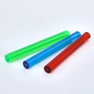 Varillas roscadas de plástico, tubo hueco redondo acrílico, 10mm