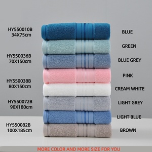 <span class=keywords><strong>Serviette</strong></span> <span class=keywords><strong>de</strong></span> <span class=keywords><strong>bain</strong></span> en coton épaissi 70X150cm <span class=keywords><strong>550g</strong></span> avec bande en satin Technique tissée absorbante <span class=keywords><strong>de</strong></span> couleur unie pour la maison - Product Image 2