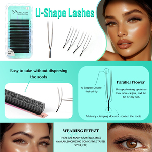 Extensions <span class=keywords><strong>de</strong></span> <span class=keywords><strong>cils</strong></span> en éventail parallèle SP EYELASH en forme <span class=keywords><strong>de</strong></span> U, <span class=keywords><strong>cils</strong></span> 5D en U, extensions <span class=keywords><strong>de</strong></span> <span class=keywords><strong>cils</strong></span> volume en forme <span class=keywords><strong>de</strong></span> W 0.07, <span class=keywords><strong>prix</strong></span> usine marque privée - Product Image 5
