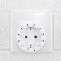 Minuteur électronique programmable manuel de haute qualité UE 12 heures, mini prise simple avec économie d'énergie et sécurité enfant, blanc