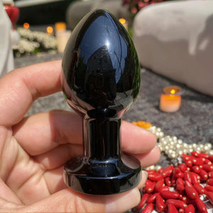 מגולף יד מגולף רפתות טבעי קוורץ קוורץ בד ריפוי עיסוי מלאכה לנשים גביש נשים - Product Image 5