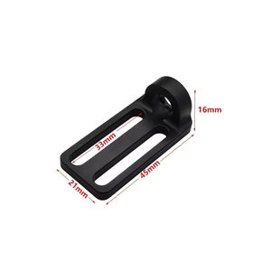 Adaptateur de boucle de sangle tactique pivotant à double ou simple point pour cordes de sangle, construction métallique durable, caractéristiques de sécurité - Product Image 2