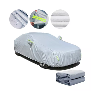 Telo <span class=keywords><strong>Copriauto</strong></span> Universale Impermeabile Antivento Antineve con Design Sportivo, Resistente ai Graffi in Materiale PEVA e Cotone - Product Image 2