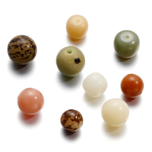 Perles de graines de Bodhi rondes de 9 mm, perles en vrac pour la fabrication de bijoux DIY, vente en gros - Product Image 5