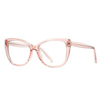 Monture optique anti-lumière bleue œil de chat TR90 légère, design amincissant, pour lunettes de vue unisexe tendance à usage quotidien