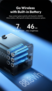 Ulanzi ML100RGB 100W luce Video COB con ricarica rapida 100W PD per la fotografia di ritratto in diretta Video breve Vlog - Product Image 2