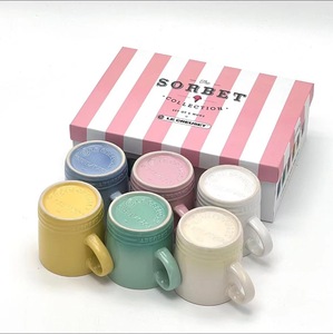 Taza Moderna Estilo Nórdico con Tapa de Macaron, Creativa con Degradado de Arcoíris, Cerámica de 350 ml, Apta para Microondas, Regalos Empresariales ODM, Café <span class=keywords><strong>Frío</strong></span> o Caliente - Product Image 6