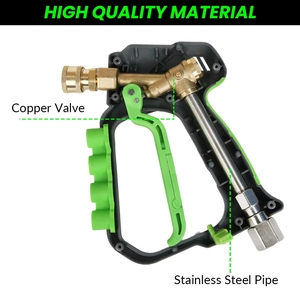 Pistolet <span class=keywords><strong>à</strong></span> mousse haute pression 4000 PSI <span class=keywords><strong>à</strong></span> 2 voies et pistolet pulvérisateur d'eau double usage en laiton pour lavage de voiture - Product Image 3