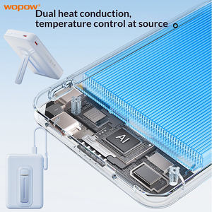 Banque d'alimentation magnétique sans fil nouvelle génération <span class=keywords><strong>3</strong></span> en 1 5000 mAh ultra-mince à charge rapide 20 W avec sortie <span class=keywords><strong>Type</strong></span> C - Product Image 2