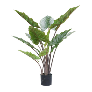 ต้นบอนไซเทียมสีเขียวพร้อมกระถางพลาสติกสี<span class=keywords><strong>ดำ</strong></span>สำหรับตกแต่งในบ้านกลางแจ้ง - Product Image 6