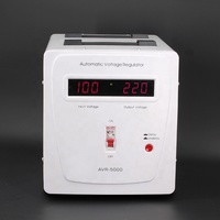 5000VA 130-270V ke 220-230V Satu Fasa Tipe Relay Elektronik AVR AC Regulator Tegangan Otomatis Stabilizer Tampilan Digital CE