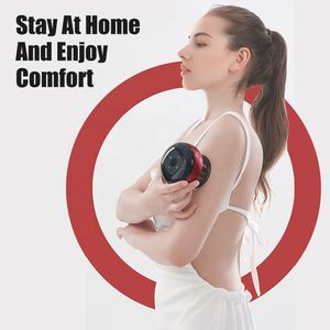 Producto caliente Masaje de vacío inteligente eléctrico ABS + Copa de ventosas de silicona Máquina de ventosas de terapia de luz roja con vibración - Product Image 2