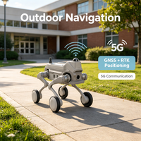 Robot quadrupède éducatif L1-W EDU Pro à roues, avec perception LiDAR, 43,2 V 3500 W, pour l'IA, les instituts de recherche et l'éducation scolaire ZY