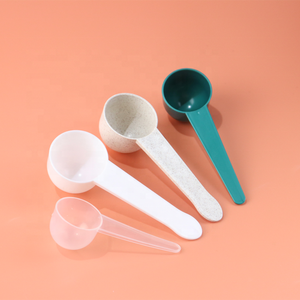 10g 20ml buğday samanı gıda kahve kaşığı Compostable biyobozunur çevre dostu ölçüm kaşık proteini - Product Image 6