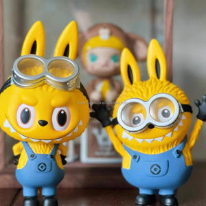 POP MART the MONSTERS Labubu <span class=keywords><strong>Minion</strong></span> Zimomo Labubu Collection Authentique <span class=keywords><strong>Figurine</strong></span> Jaune Tendance Articles Décoratifs Idéal Cadeau - Product Image 5