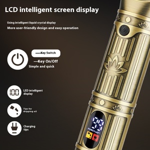 Ensemble de rasoirs électriques rétro professionnels 4 en 1 pour hommes <span class=keywords><strong>Tondeuse</strong></span> à cheveux et à barbe en acier inoxydable alimentée par USB pour le toilettage de la <span class=keywords><strong>tondeuse</strong></span> - Product Image 5