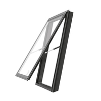 Ventanas abatibles de aluminio para tormentas, ventanas abatibles con cadena, ventanas abatibles tipo toldo