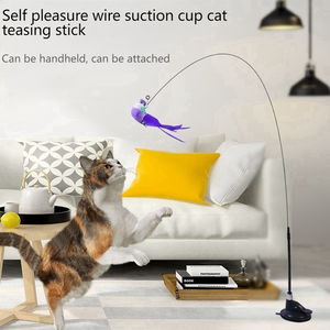 Juguete Interactivo para Gatos con Campana Metálica, Simulación de Pájaro, Divertido, Varita de Juego para Gatitos, Accesorios para Gatos - Product Image 2