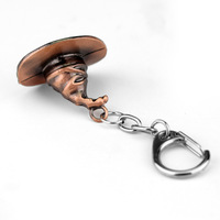 Porte-clés Harry en métal, porte-clefs Vintage pour hommes, trousseau de clefs Harry, chapeau en forme de casquette