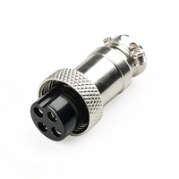 Connecteur aéronautique GX16, prise réversible (2-10 broches) - Prise industrielle en laiton, montage sur câble, indice de protection IP67, 5A 250V, boîtier en alliage de zinc