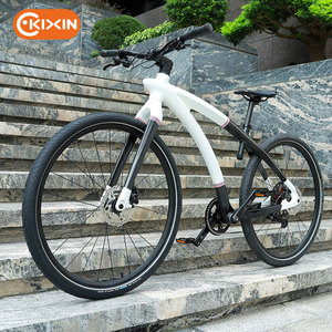 Vélo de route professionnel en fibre de carbone de 28 pouces avec fourche amortissante et freins à disque doubles pour les courses et les voyages A5-300 Carbon Road - Product Image 1