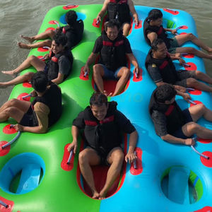 Bateau gonflable tractable en PVC pour sports nautiques, Donut Boat pour 13 personnes <span class=keywords><strong>sur</strong></span> l'eau - Product Image 2