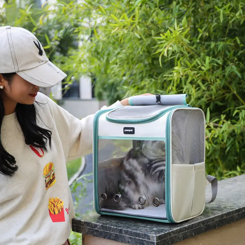 애완 동물 캐리어 배낭 조정 가능한 애완 동물 앞 고양이 개 캐리어 배낭 여행 하이킹 캠핑 여행 가방