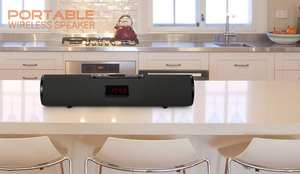 Barre de son portable sans fil 5.0 avec haut-parleurs actifs, mini home cinéma, <span class=keywords><strong>grand</strong></span> woofer, <span class=keywords><strong>sortie</strong></span> 20W pour ordinateur, téléphone portable et soirées - Product Image 6