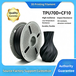 Filament 3D en fibre de carbone TPU 70D CF 1kg, résistant à l'usure, à fort rebond, à faible température, résistant aux chocs - Product Image 5