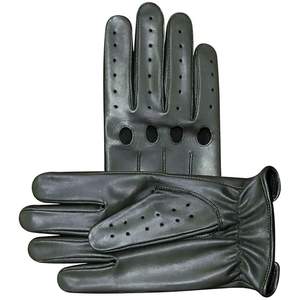 Guantes de Conducción de Cuero de Verano Unisex Ajustables, Duraderos y de Alta Calidad, Fabricados Profesionalmente - Product Image 3