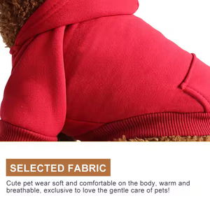 ملابس الكلاب الدافئة الحيوانات الأليفة مخصصة ملابس الحيوانات الأليفة هوديي معطف الكلب سترة - Product Image 4