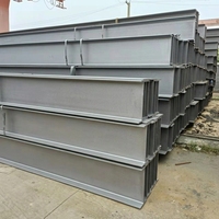 Poutre en acier Q235B avec traitement de surface par sablage et peinture d'apprêt pour utilisation en structure lourde extérieure