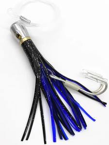 Leurre de pêche en eau salée 12cm 40g, tête en cuivre, appât jupe de calamar, pour la pêche au gros gibier (marlin, thon) - Product Image 1