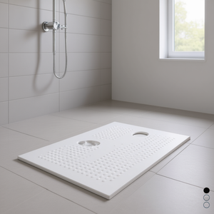 Receveur de douche rectangulaire en céramique 80 x 120 cm noir mat H3.6 - Product Image 3