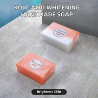 Savon solide artisanal à l'acide kojique et au glutathion pour éclaircir et blanchir la peau foncée, taille normale pour le visage
