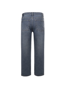 ผ้าทอสีฟ้าผ้าเดนิมจากเวียดนามผ้าฝ้ายฟอกสีปานกลางตรงขนาดกลาง - Product Image 6