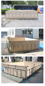 <span class=keywords><strong>Prix</strong></span> de gros Piscine à poissons en toile à cadre de tuyau galvanisé robuste <span class=keywords><strong>pour</strong></span> réservoir d'eau de pisciculture en plein air - Product Image 3