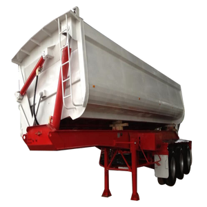 CHANGCHI-<span class=keywords><strong>Remolque</strong></span> volquete inclinado de Australia, <span class=keywords><strong>remolque</strong></span> volquete de alta calidad de 3 ejes, 45T, semirremolque volquete lateral con lona enrollable eléctrica - Product Image 2