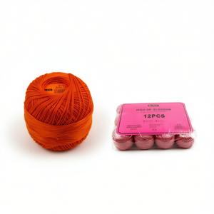 Filo di cotone Ilan N6, colore 18, confezione da 12 pezzi per lavoro a maglia e cucito - Product Image 1