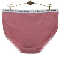 Culotte en Coton Grande Taille 4XL pour Femme, Haute Extensibilité, Lingerie Sexy en Dentelle, Respirante et Surdimensionnée