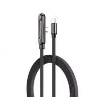 Kabel Data Type-C ke Type-C Pengisian Daya Super Cepat 240W Multi-Sudut Dengan Dudukan Pengisian Daya Ponsel 90 Derajat