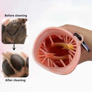 Gobelet de lavage pour pattes d'animaux en silicone souple pour chats et chiens, grand et moyen, nettoyeur de pattes, brosse pour nettoyer les pattes boueuses et sales des chiens - Product Image 5