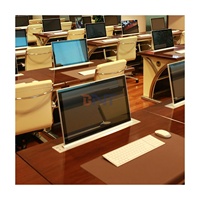 Moniteur LCD de fonction de levage de système de conférence audio de bureau caché pour la vidéo de présentation pour les salles de conférence d'équipement informatique