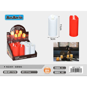 Luci a candela a pilastro oscillante in plastica a LED candele di cera senza fiamma telecomandate per decorazioni per la casa all'ingrosso - Product Image 1