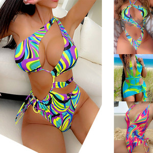 <span class=keywords><strong>Maillot</strong></span> <span class=keywords><strong>de</strong></span> <span class=keywords><strong>bain</strong></span> une pièce sexy pour femme 2026, monokini à col halter et découpes avec dos ajustable, tenue <span class=keywords><strong>de</strong></span> plage pour carnaval, vente en gros personnalisée - Product Image 2