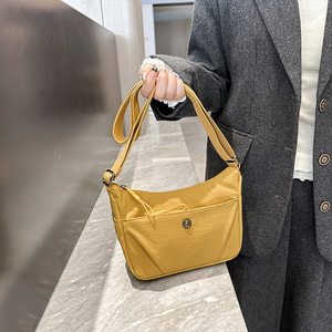 Nylon Crossbody Bag For Women Lightweight Zipper Closure Horizontal <b>Square</b> Shoulder Bag Everyday Use Multiple Colors Available - Product Image 2