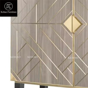 Meuble de cave à vin moderne et élégant sur mesure OEM avec acier inoxydable Fost28 pour la maison - Product Image 2